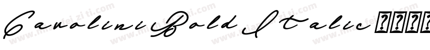 Cavolini Bold Italic字体转换